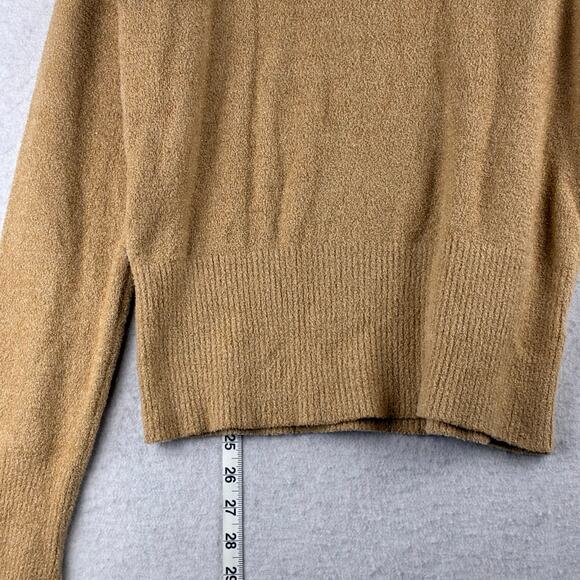 Apt9 Long Sleeve Turtleneck Sweater Womens Large Nylon Metallic Soft Camel Nubby - Picture 5 of 12